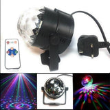 MSC LED Plug in Disco Ball lamp Rotating Multi-Coloured Light