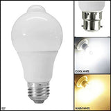 7W PIR Motion Sensor LED Light Bulb Infrared Energy Saving Auto B22 E27 Detector