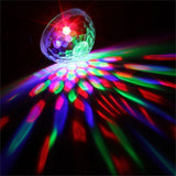 MSC LED Plug in Disco Ball lamp Rotating Multi-Coloured Light