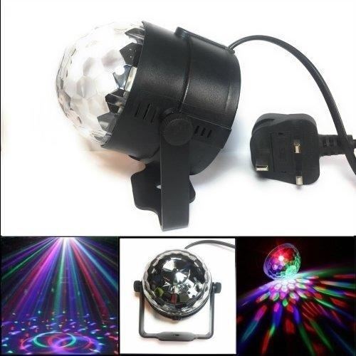 MSC LED Plug in Disco Ball lamp Rotating Multi-Coloured Light