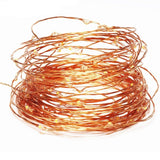 100 LED Fairy Lights Warm White String -  USB Copper Cable 10M MSC UK
