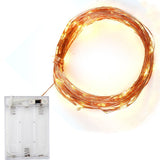 100 LED Fairy Lights Warm White String -  USB Copper Cable 10M MSC UK