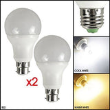 5 Watt LED Light Bulb B22 E27 - Automatic Dusk To Dawn Sensor MSC Security Lamp