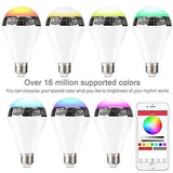 Smart LED Bluetooth Light Bulb Speaker B22 & E27 4.0+ EDR Music Timer Wireless