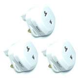 2 X EU US 2 Pin to 3 Pin UK Electric Shaver Toothbrush Plug Adaptor AC Travel