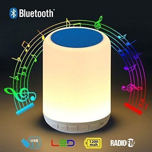 Smart LED Bluetooth Night Light Speaker 5W Wireless Hanging Touch Sensor Lamp