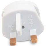 2 X EU US 2 Pin to 3 Pin UK Electric Shaver Toothbrush Plug Adaptor AC Travel