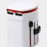 World Wide International Universal Travel Adaptor Dual USB PORT AU/UK/US/EU Plug