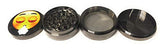 MSC - REDi Emoji Face Premium Aluminium Herbal Grinder with Sifter and Magnetic Top for Spice, Dry Herbs and Tobacco - Quality Built 2.15 Inch / 55mm Grinder 1pcREDiGrind