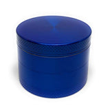 MSC - Premium Aluminium Herbal Grinder with Sifter and Magnetic Top for Spice, Dry Herbs and Tobacco - Quality Built 2.15 Inch / 55mm Grinder Blue1pc