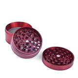 MSC - Premium Aluminium Herbal Grinder with Sifter and Magnetic Top for Spice, Dry Herbs and Tobacco - Quality Built 2.15 Inch / 55mm Grinder Red1pc