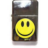 MSC - Emoji Metal Smoking Pipe, Discreet Stealth Happy face Tobacco Metal Smoking Pipes + 5 Steel Pipe Screens (1 Pack)