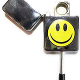 MSC - Emoji Metal Smoking Pipe, Discreet Stealth Happy face Tobacco Metal Smoking Pipes + 5 Steel Pipe Screens (1 Pack)